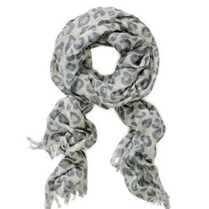 Aritzia Wilfred Leopard Wool Scarf